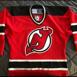 Kids Authentic CCM NJ Devils Hockey Jersey S/M NHL